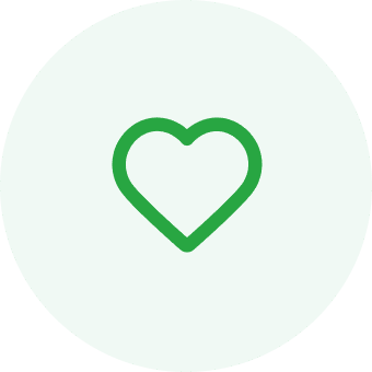 Heart green icon